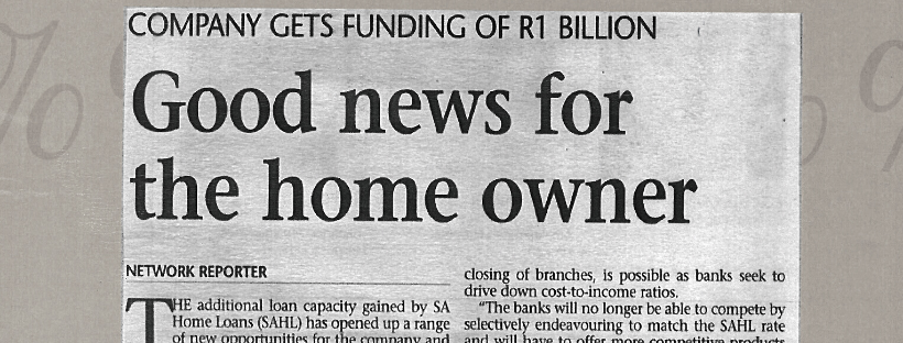Good news for the home owner